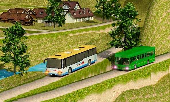 Coach Bus Offroad Down Hill screenshot 8