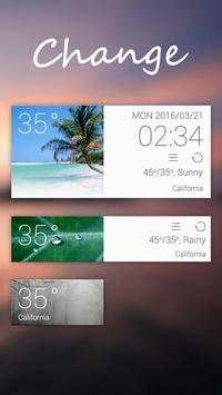 Change GO Weather Widget Theme screenshot 1