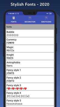 Stylish Fonts screenshot 2