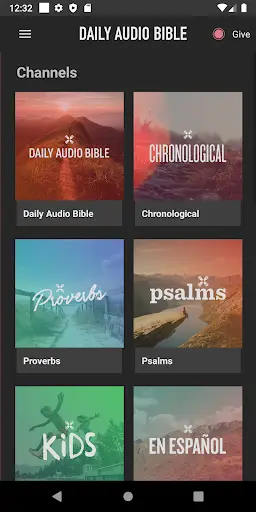 Daily Audio Bible Mobile App screenshot 1