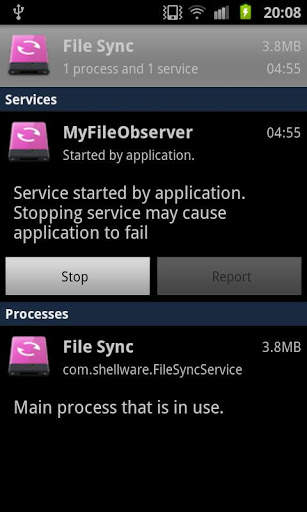 File Synchronization Service screenshot 2