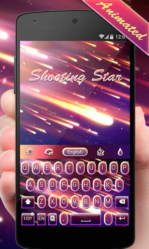 Shooting Star GO Keyboard Animated Theme screenshot 1
