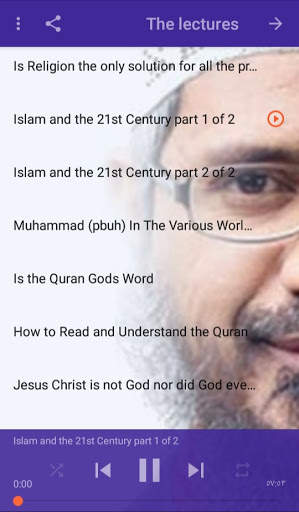 Dr Zakir Naik lectures MP3 screenshot 1