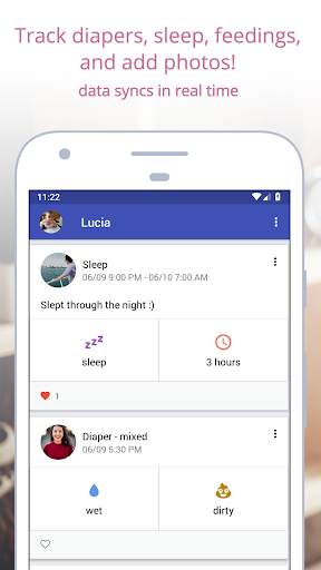 Tinytracks: Milk Stash, Breastfeeding, Sleep, Pics screenshot 1