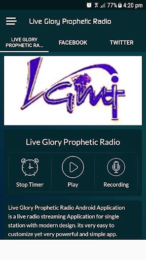 Live Glory Prophetic Radio screenshot 2