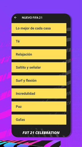 Celebrations guide for FUT 21 screenshot 4