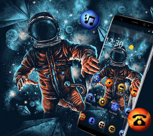 Space Universe Wandering Astronaut Theme screenshot 4