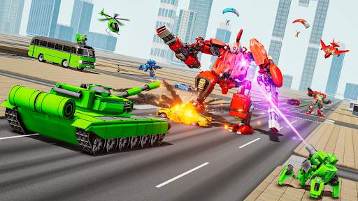 Tank Robot - Bus Robot Games screenshot 4