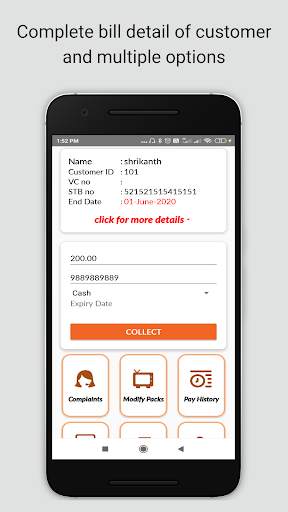 mobicable -CATV Billing App fo screenshot 3