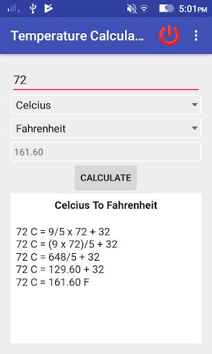 Temperature and Density Calculator screenshot 3