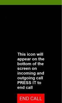 Hang up END CALL screenshot 1