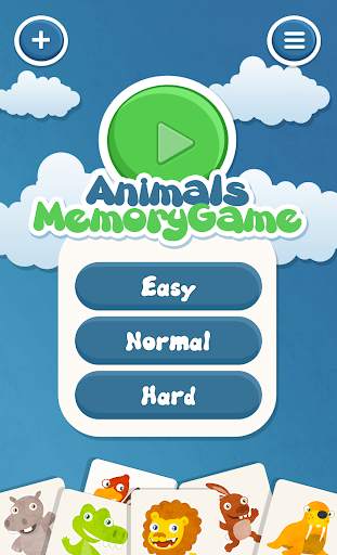 Animals memory game for kids screenshot 1