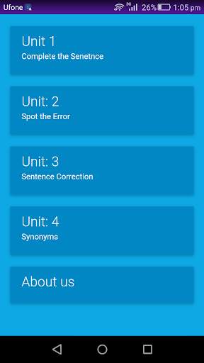 MDCAT English MCQs screenshot 1