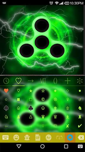 Fidget Spinner Neon Keyboard Theme🔥 screenshot 4