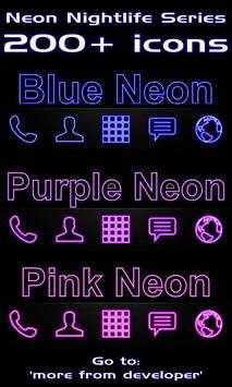 Blue Neon Free Theme 4 تصوير الشاشة