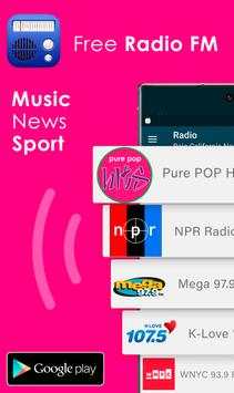 Free Radio FM - Alarm Clock Radio Stations screenshot 1