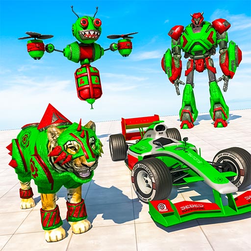 Formula Robot Car Game – Bee Robot Transform Game icon