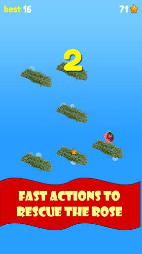Cute Roses Rescue fast tap tap flappy fall games screenshot 3