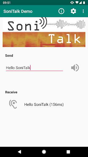 SoniTalk - Exchange Data Over (Ultra)Sound screenshot 6