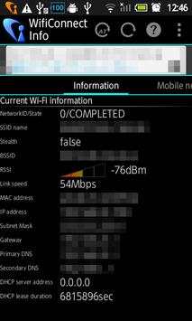 Wifi Connect Info screenshot 1