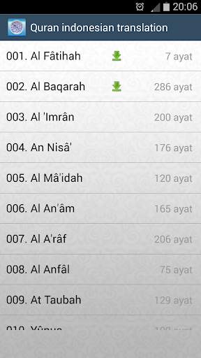Quran indonesian translation screenshot 5