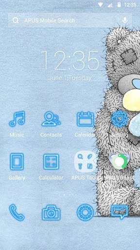 Lovely teddy bear theme screenshot 1