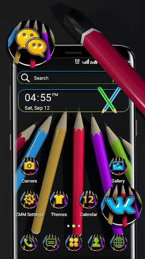 Colorful Pencil Theme Launcher screenshot 1