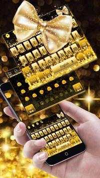 Gold Glitter Bowknot Keyboard screenshot 3