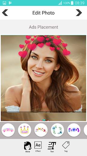 Heart Crown Photo Editor & Hearts Filter screenshot 2