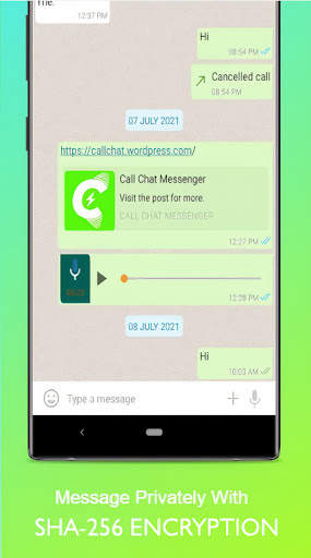 Call Chat Private Messenger 2 تصوير الشاشة