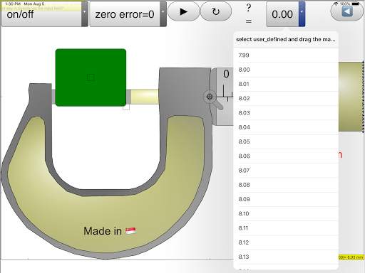 Micrometer Simulator screenshot 12