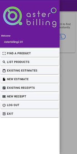 Aster Billing Order App screenshot 1