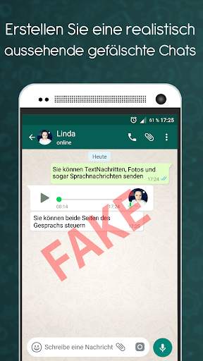 Fake Chat Maker - WhatsMessage screenshot 1