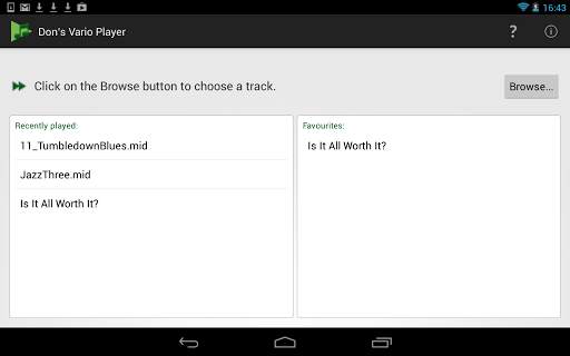 Don's Vario Player screenshot 1