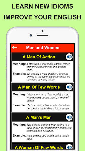 Idioms and Phrases Vocabulary screenshot 2