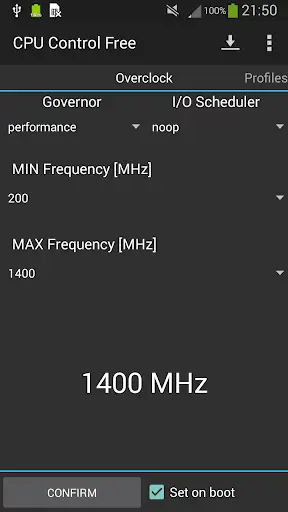 CPU Control Free screenshot 1