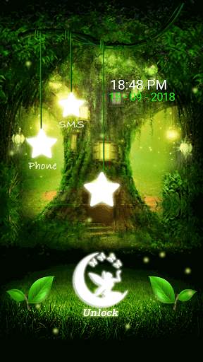 Fireflies Stars Lock Screen screenshot 11