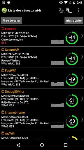 Analyseur WiFi screenshot 5