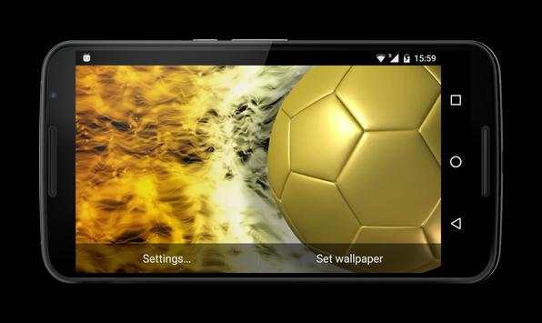 Football Gold Live Wallpaper screenshot 4