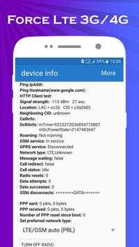 Force 4G Lte Mode - 4G Lte Switch screenshot 3
