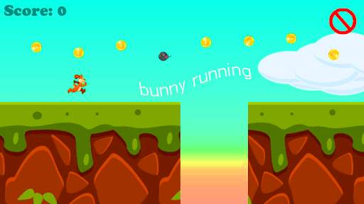 Running bunny game screenshot 2