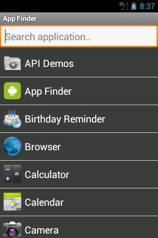 App Finder 1 تصوير الشاشة