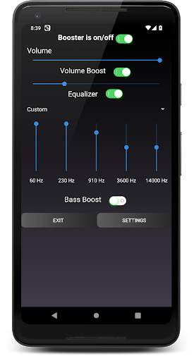 Volume Booster, Equalizer and Bass Boost for Music screenshot 3