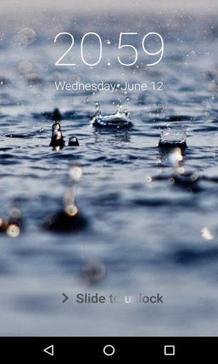 Galaxy Rainy Lock Screen, Galaxy Rainy Pattern Pin screenshot 6