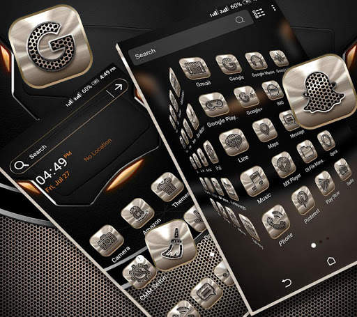 Metalic Launcher Theme screenshot 1