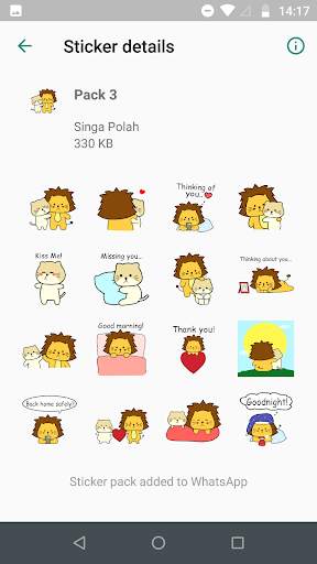 Singa Polah Stickers for WhatsApp screenshot 6