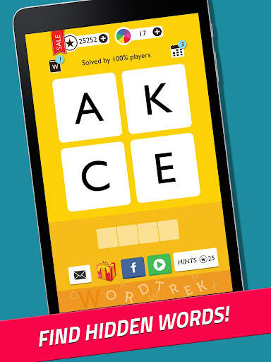 Word Trek - Word Brain streak - hand made puzzles screenshot 1