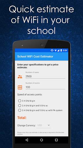 School WiFi Cost Estimator screenshot 1