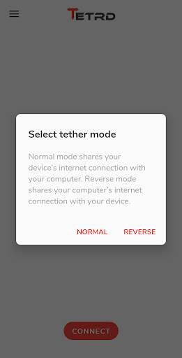 Tetrd: USB Universal Tethering screenshot 1