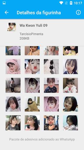 Cute stickers Korean Wa Kwon Yuli stickers screenshot 2
